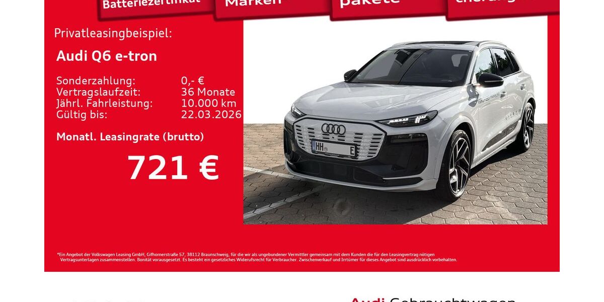 Audi Q6 e-tron 12.944 km 68.344 &euro; Hamburg 22529