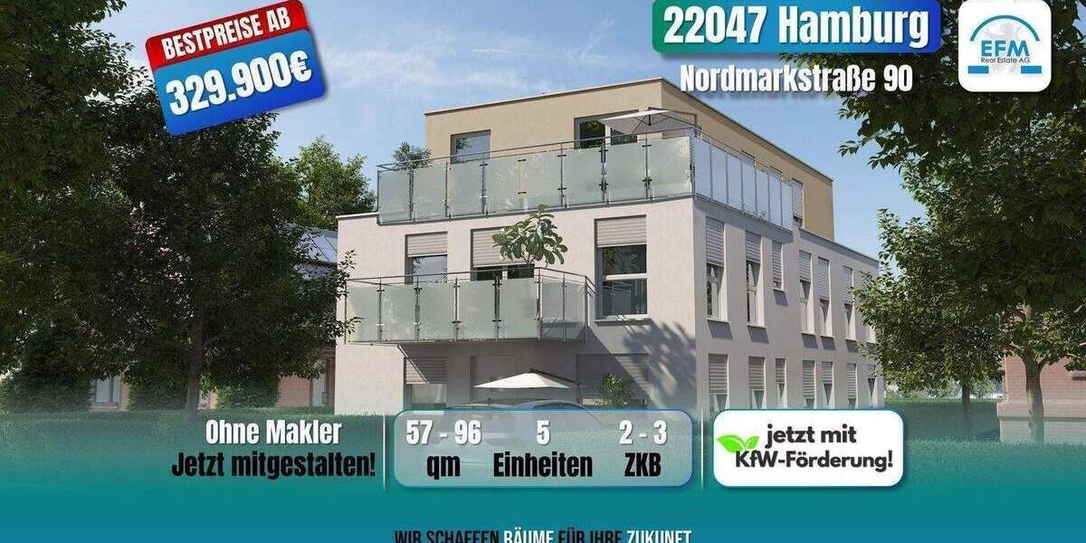 Etagenwohnung Hamburg Tonndorf - 3 Zimmer, 384.900&euro; | Angebot:25958110