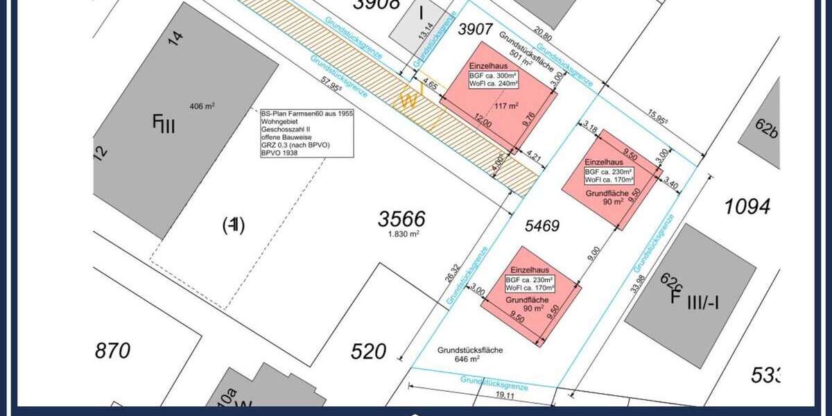 Grundstück Hamburg / Farmsen-Berne Berne - 1.149.000&euro; | Angebot:21590617