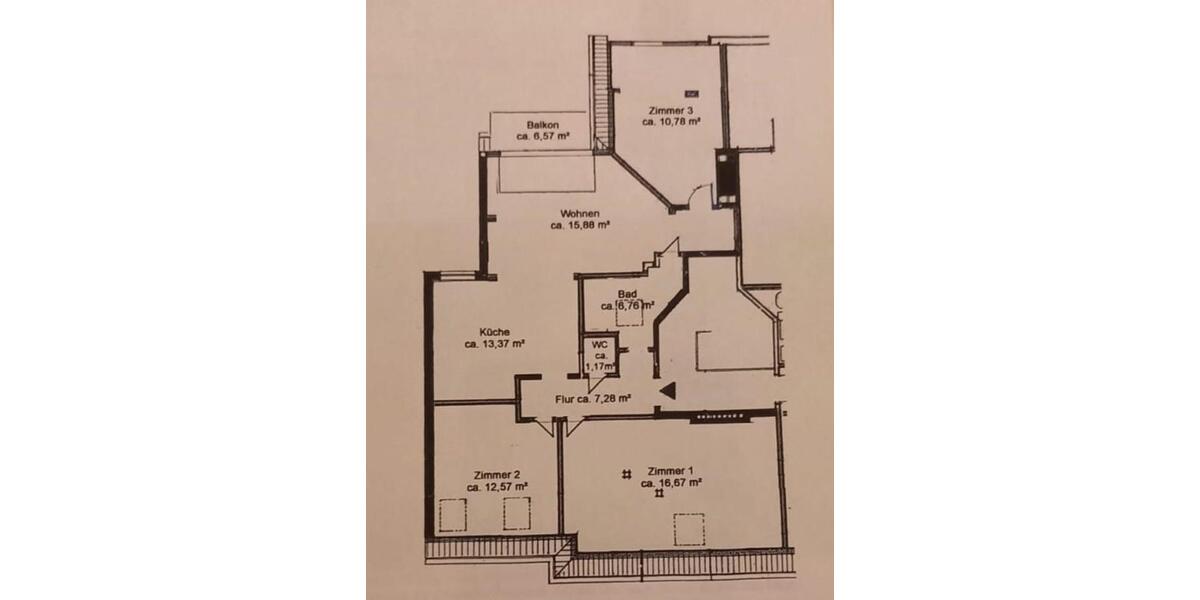 Dachgeschoßwohnung Hamburg Eimsbüttel - 3.5 Zimmer, 86 m&sup2;, 740.000&euro; | Angebot:25932695