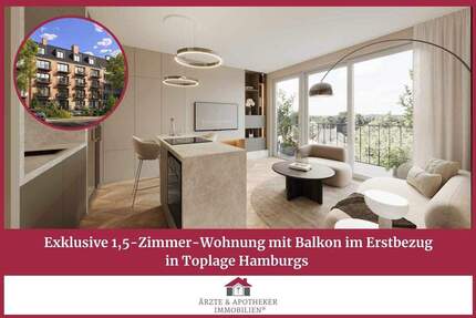 Wohnung Hamburg Harvestehude - 1 Zimmer, 34 m&sup2;, 475.000&euro; | Angebot:25864771