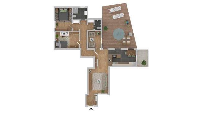 Etagenwohnung Borstel / Sülfeld Borstel - 3 Zimmer, 136 m&sup2;, 369.000&euro; | Angebot:25731079