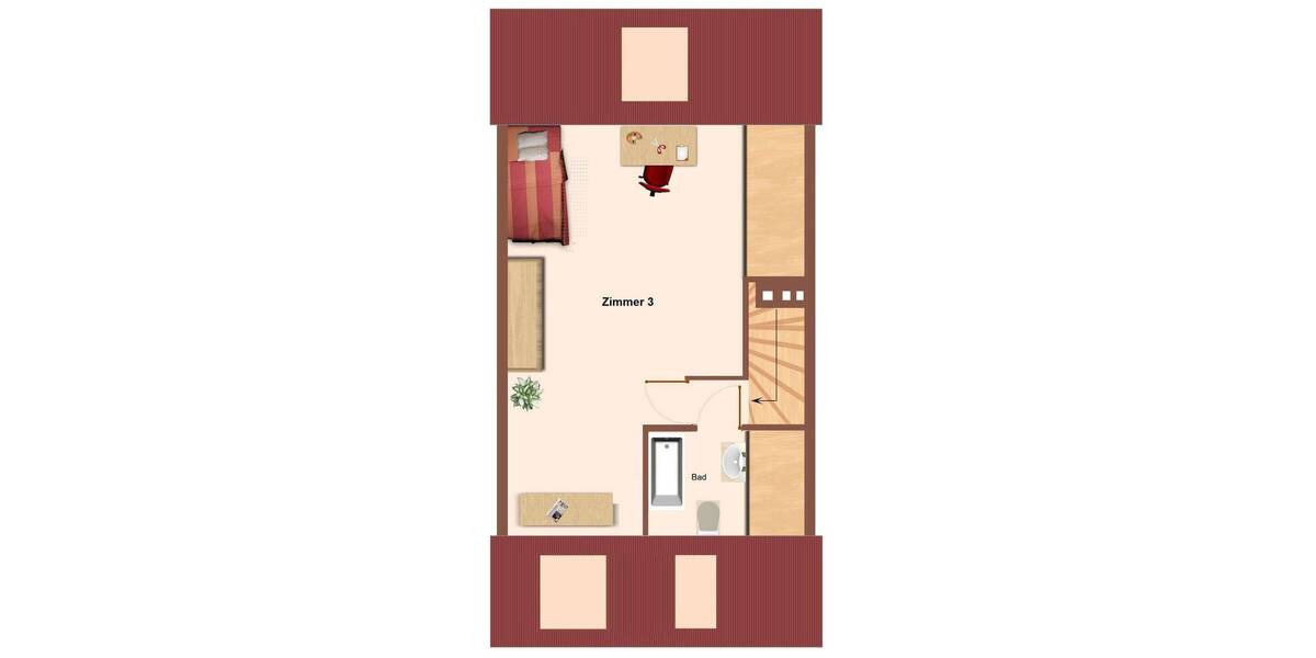 Reihenmittelhaus Hamburg Rahlstedt - 4 Zimmer, 94 m&sup2;, 425.000&euro; | Angebot:26038177