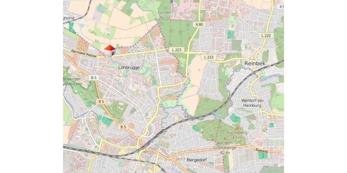 Erdgeschoßwohnung Reinbek - 2 Zimmer, 54 m&sup2;, 1.030&euro; | Angebot:25719804