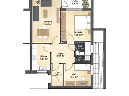 Etagenwohnung Hamburg Wandsbek - 3 Zimmer, 70 m&sup2;, 265.000&euro; | Angebot:25579833