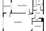 Etagenwohnung Pinneberg - 2 Zimmer, 42 m&sup2;, 421&euro; | Angebot:25881583