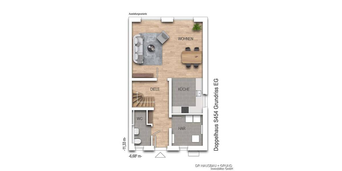 Doppelhaushälfte Hamburg Rahlstedt - 5 Zimmer, 177 m&sup2;, 616.600&euro; | Angebot:26028905