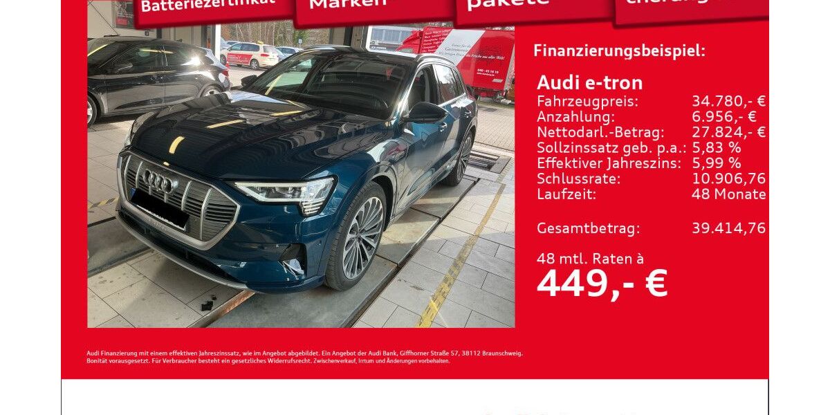 Audi e-tron 47.196 km 34.780 &euro; Hamburg 22419