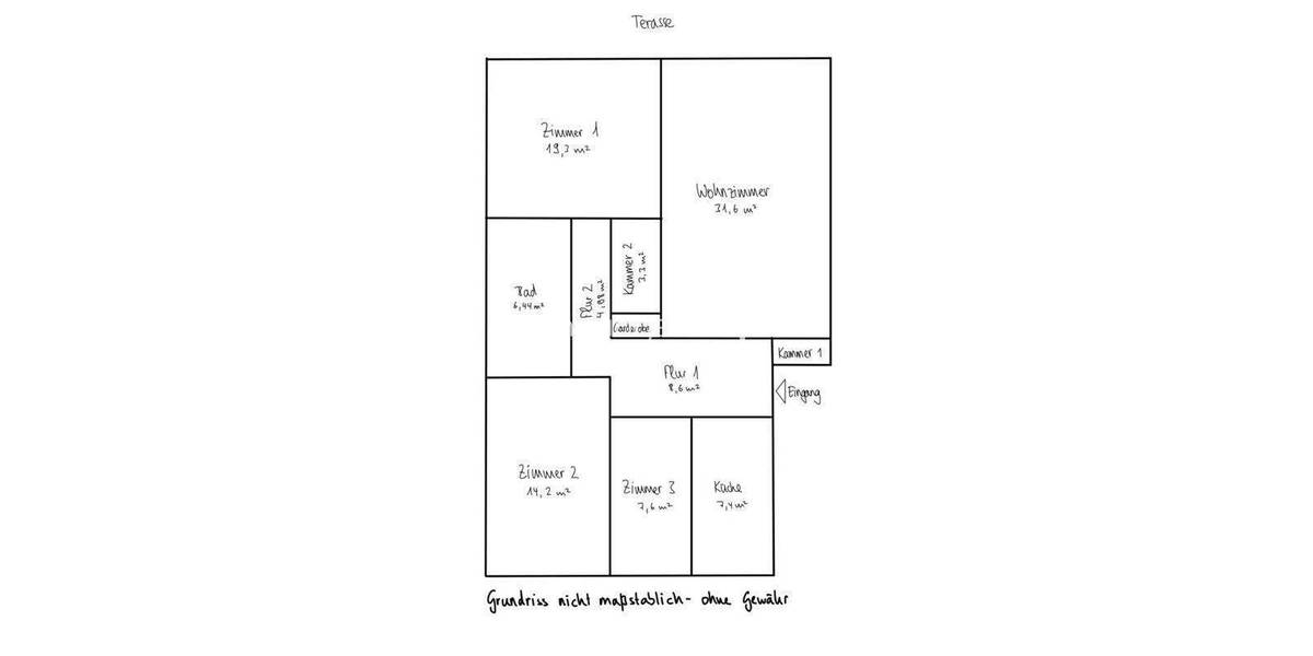 Etagenwohnung Hamburg Wandsbek - 4 Zimmer, 110 m&sup2;, 1.400&euro; | Angebot:25976666