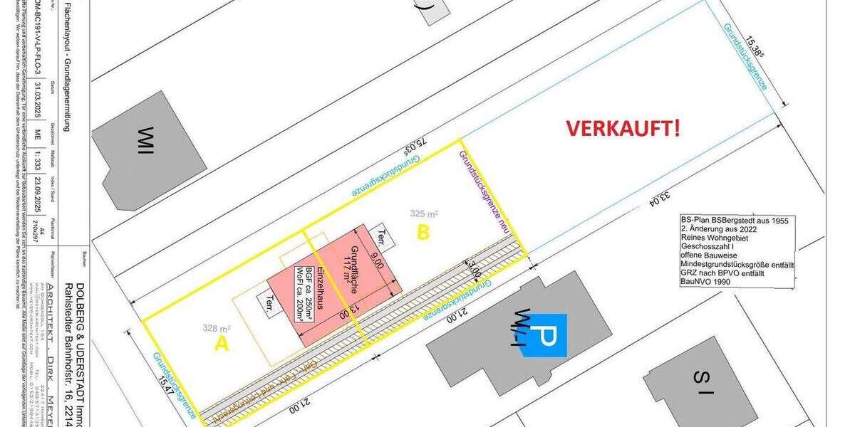 Grundstück Hamburg / Bergstedt Bergstedt - 225.000&euro; | Angebot:25877403