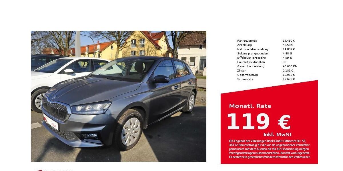 Skoda Fabia 18.700 km 19.490 &euro; Bad Oldesloe 23843
