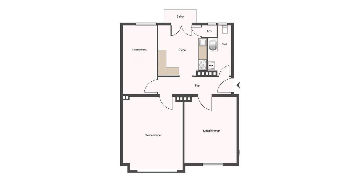 Etagenwohnung Hamburg Ottensen - 3 Zimmer, 69 m&sup2;, 539.000&euro; | Angebot:25802122