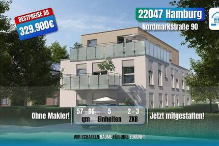 Wohnung Hamburg Tonndorf - 2 Zimmer, 329.900&euro; | Angebot:26826417