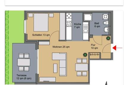 Wohnung Hamburg Wandsbek - 2 Zimmer, 61 m&sup2;, 1.176&euro; | Angebot:26001538