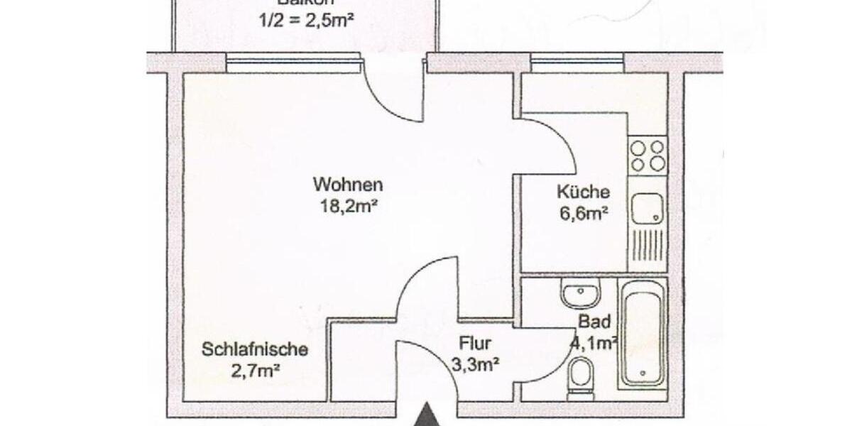 Hochparterre Wedel - 1 Zimmer, 38 m&sup2;, 159.000&euro; | Angebot:25765930