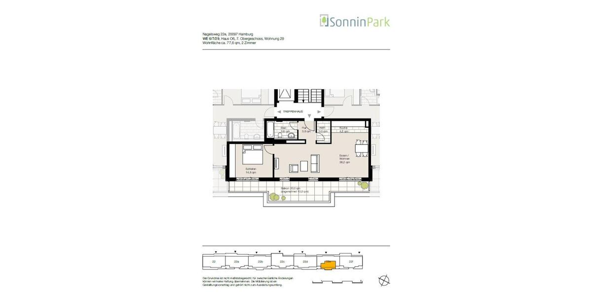 Etagenwohnung Hamburg Hamburg-Mitte - 2 Zimmer, 78 m&sup2;, 1.630&euro; | Angebot:25664958