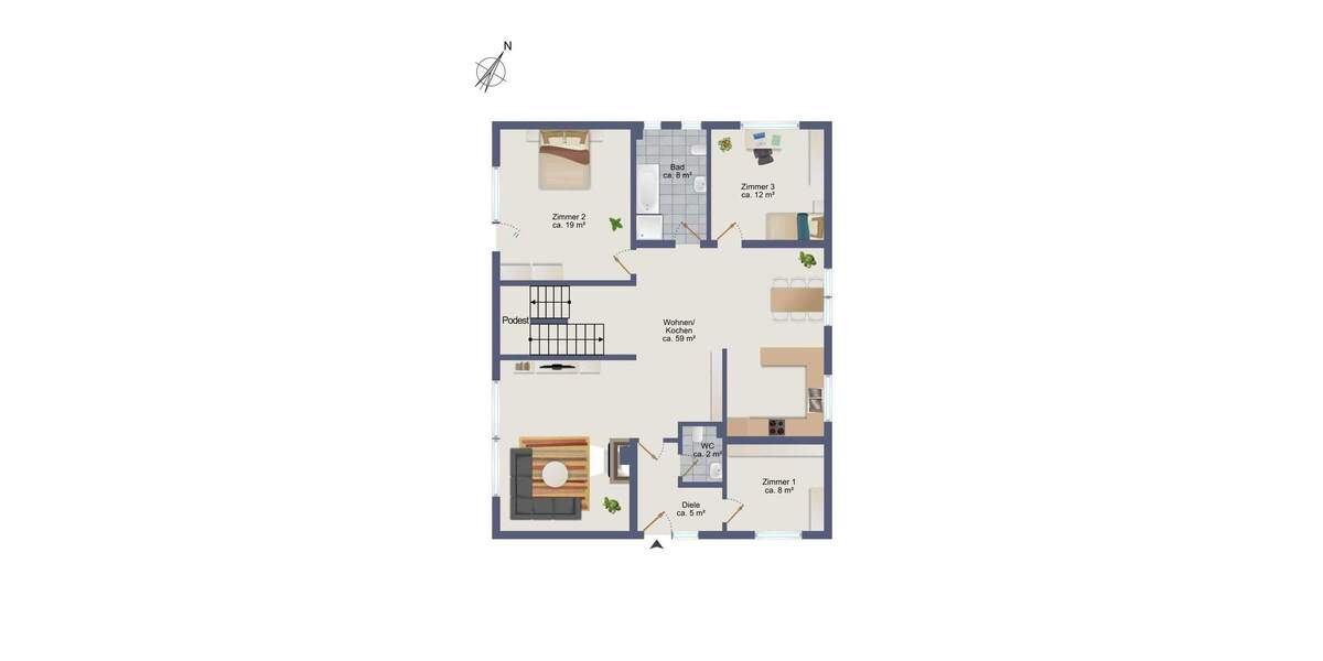 Einfamilienhaus Hamburg / Meiendorf Rahlstedt - 8 Zimmer, 195 m&sup2;, 599.000&euro; | Angebot:25667897