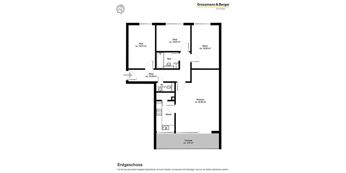 Etagenwohnung Hamburg Farmsen-Berne - 3 Zimmer, 97 m&sup2;, 385.000&euro; | Angebot:25726596