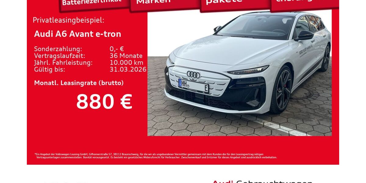 Audi A6 e-tron 1.890 km 81.444 &euro; Hamburg 22529