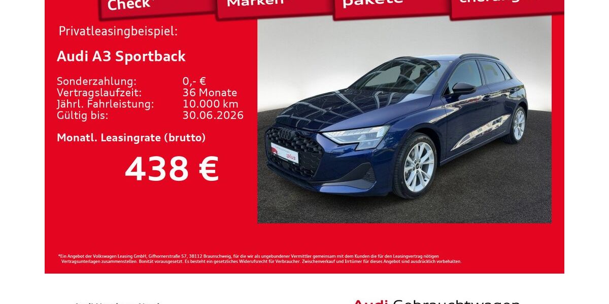 Audi A3 1.010 km 34.940 &euro; Hamburg 22419