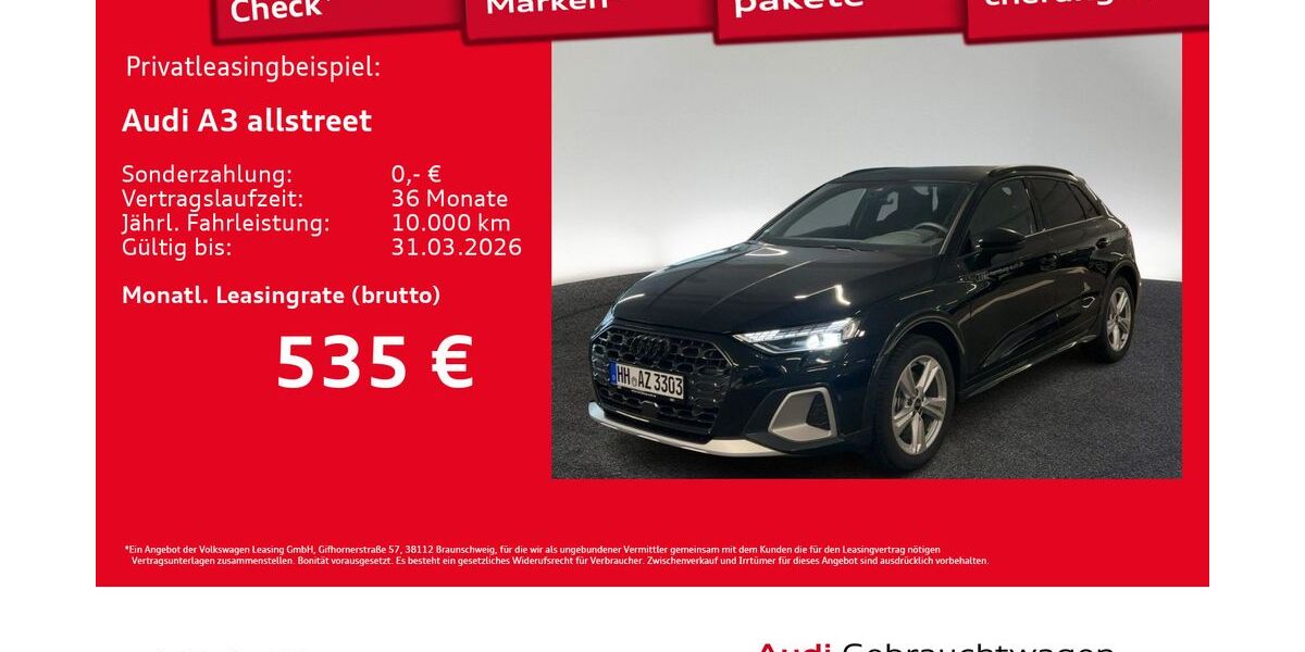 Audi A3 1.890 km 39.540 &euro; Hamburg 20537