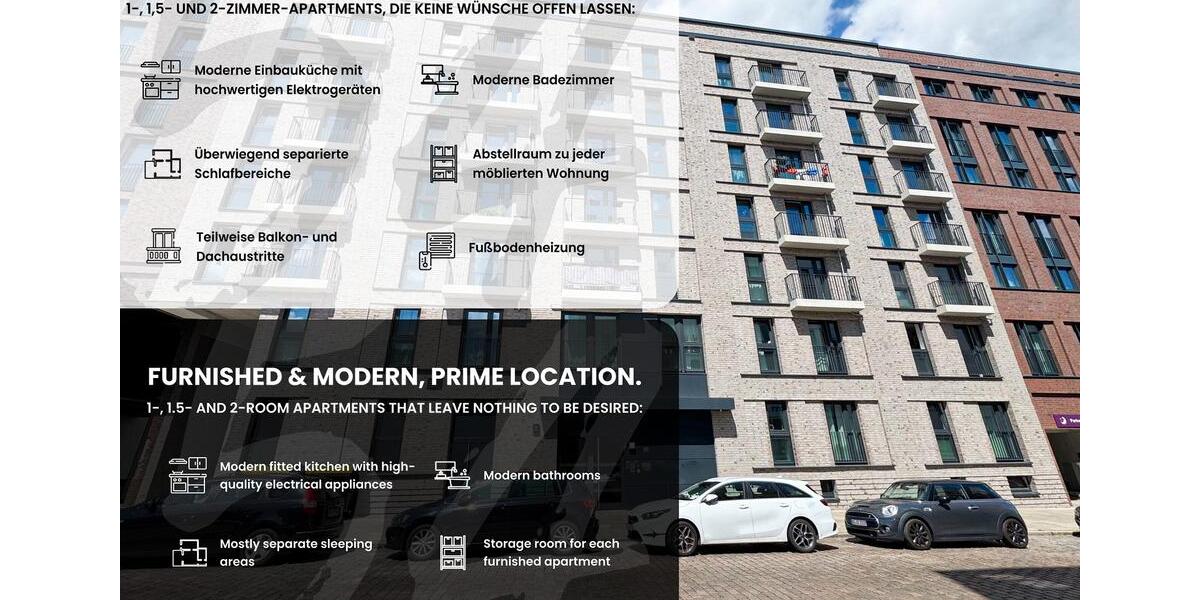 Etagenwohnung Hamburg Hamburg-Mitte - 1 Zimmer, 46 m&sup2;, 1.175&euro; | Angebot:21781280