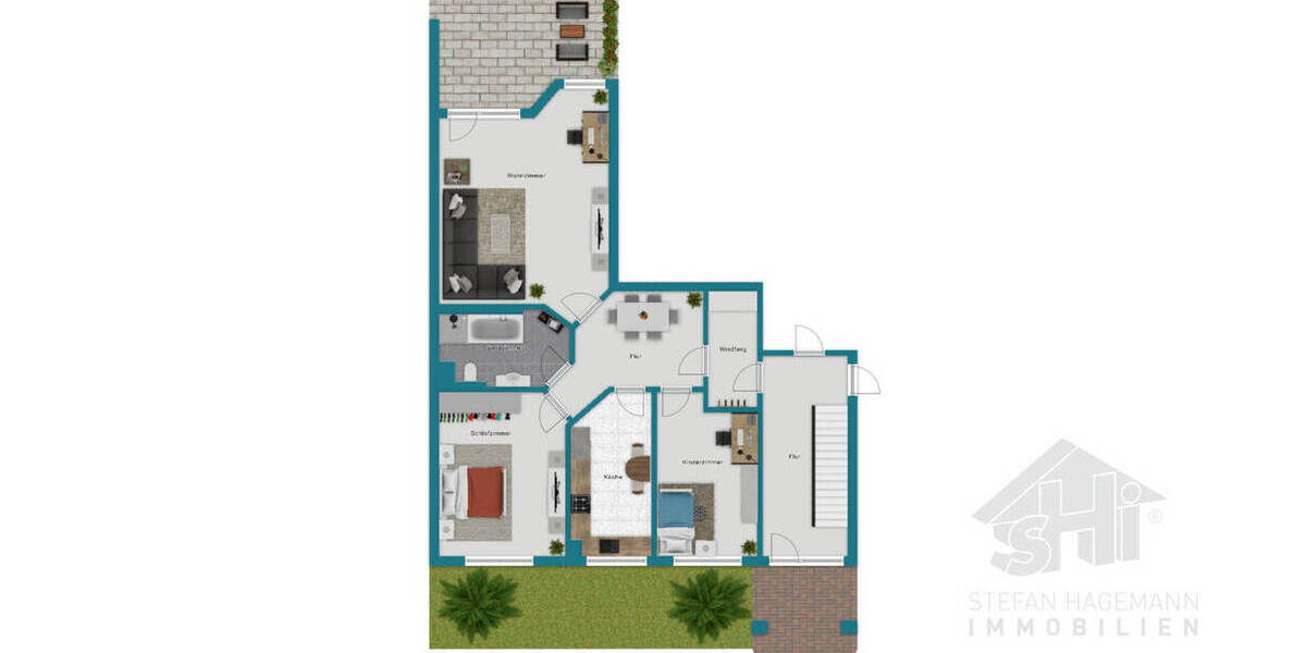 Etagenwohnung Norderstedt Harksheide - 3 Zimmer, 83 m&sup2;, 369.000&euro; | Angebot:26657348