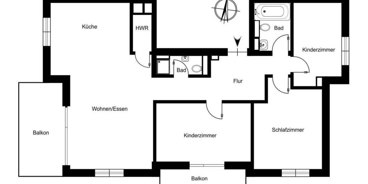 Etagenwohnung Hamburg Langenhorn - 4 Zimmer, 110 m&sup2;, 649.000&euro; | Angebot:25701276