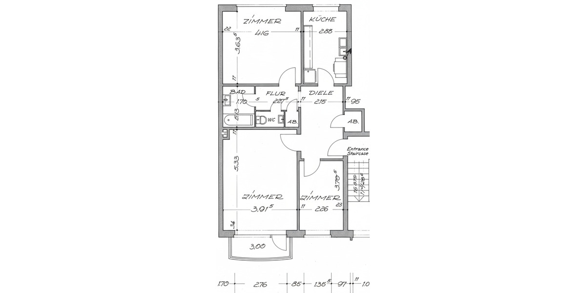 Etagenwohnung Hamburg Hoheluft-West - 2 Zimmer, 437.500&euro; | Angebot:25746591