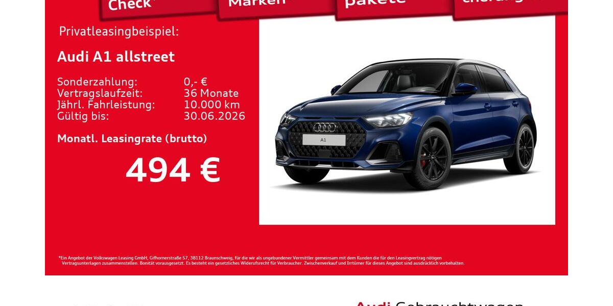 Audi A1 1.890 km 34.977 &euro; Hamburg 20537