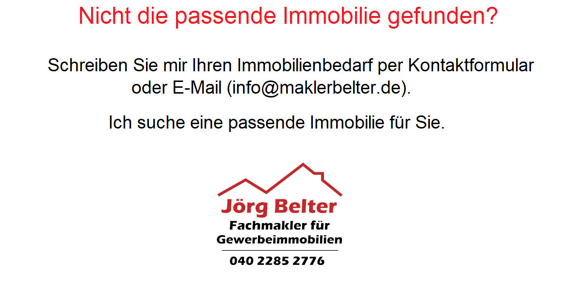 Gewerbeobjekt Norderstedt Garstedt - 1 Zimmer, 100 m&sup2;, 1.300&euro; | Angebot:25666830