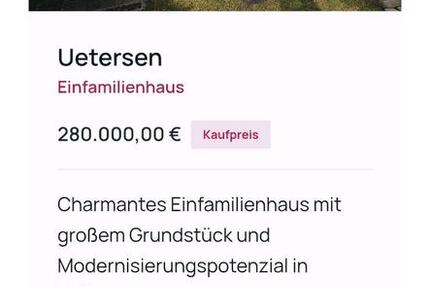Haus Uetersen - 4 Zimmer, 90 m&sup2;, 280.000&euro; | Angebot:25106911