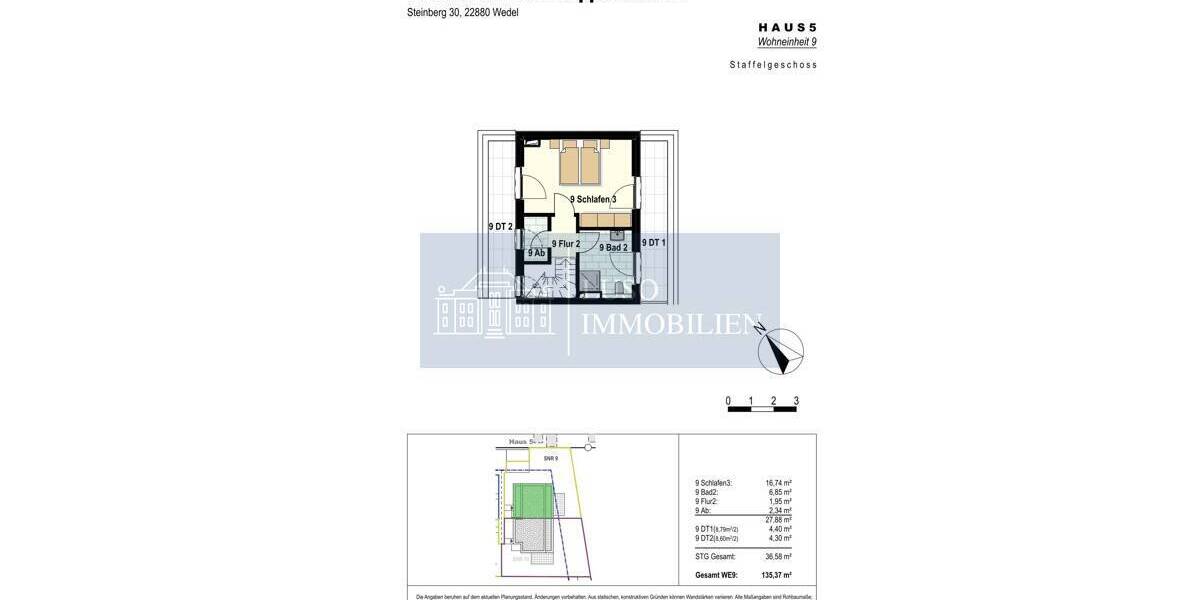 Doppelhaushälfte Wedel Marienhof - 4 Zimmer, 136 m&sup2;, 852.798&euro; | Angebot:25797247