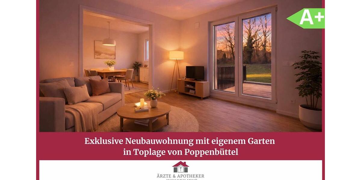 Erdgeschoßwohnung Hamburg Wandsbek - 3 Zimmer, 84 m&sup2;, 1.890&euro; | Angebot:24715615