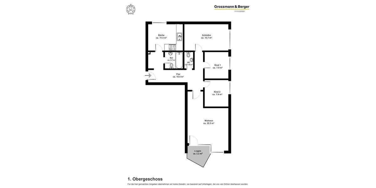 Etagenwohnung Hamburg Rahlstedt - 4 Zimmer, 85 m&sup2;, 314.500&euro; | Angebot:25726563
