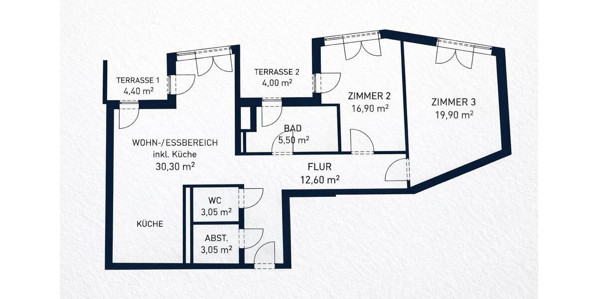 Erdgeschoßwohnung Hamburg Eimsbüttel - 3 Zimmer, 100 m&sup2;, 820.000&euro; | Angebot:26058505