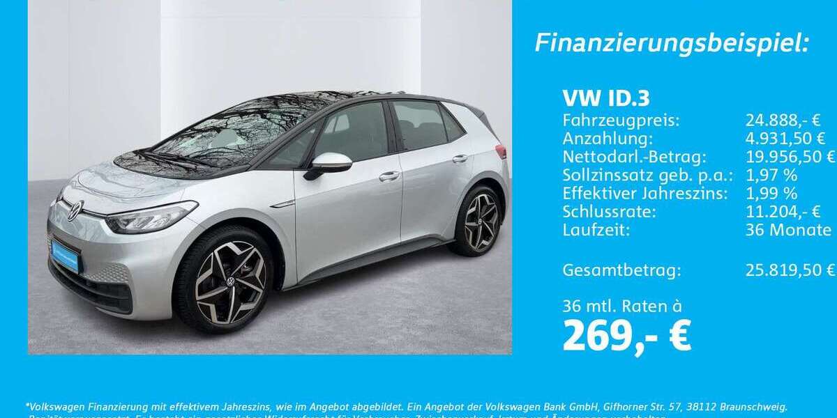 VW ID.3 17.326 km 24.888 &euro; Hamburg 22303