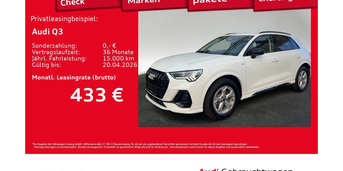 Audi Q3 6.305 km 42.880 &euro; Hamburg 22529