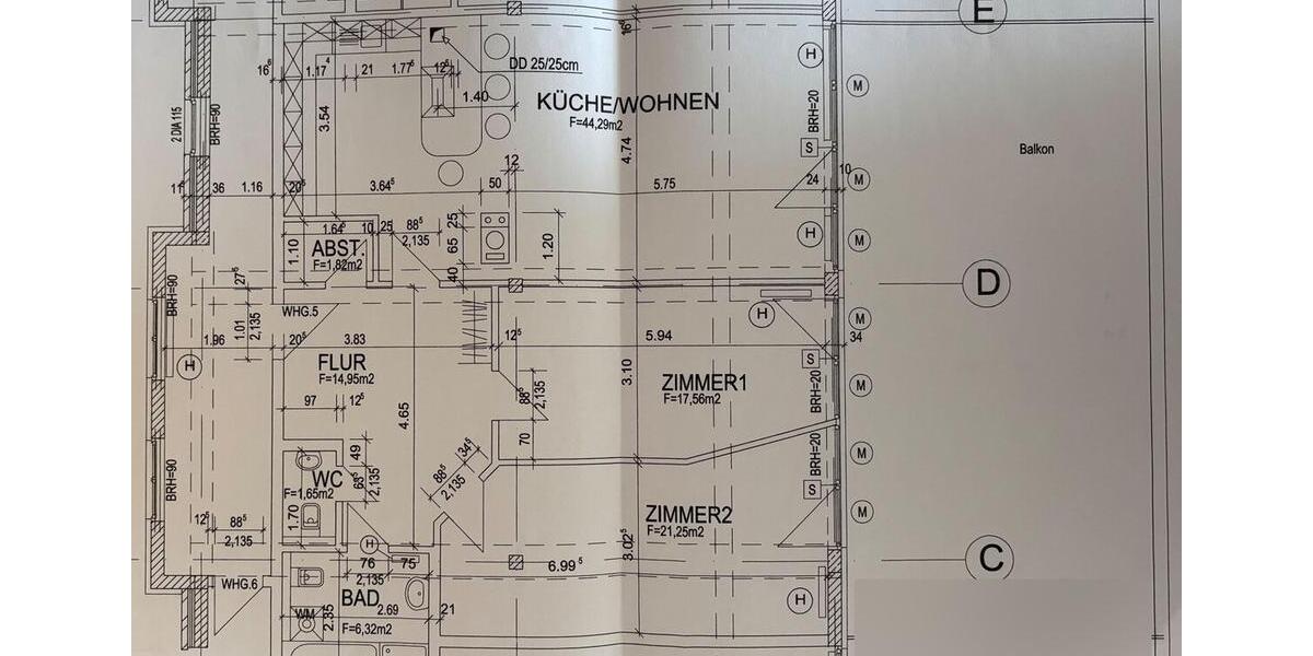 Etagenwohnung Bargteheide - 3 Zimmer, 120 m&sup2;, 1.195&euro; | Angebot:23032224