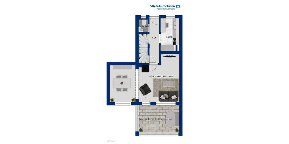 Reihenendhaus Norderstedt Garstedt - 4 Zimmer, 83 m&sup2;, 339.000&euro; | Angebot:26017076