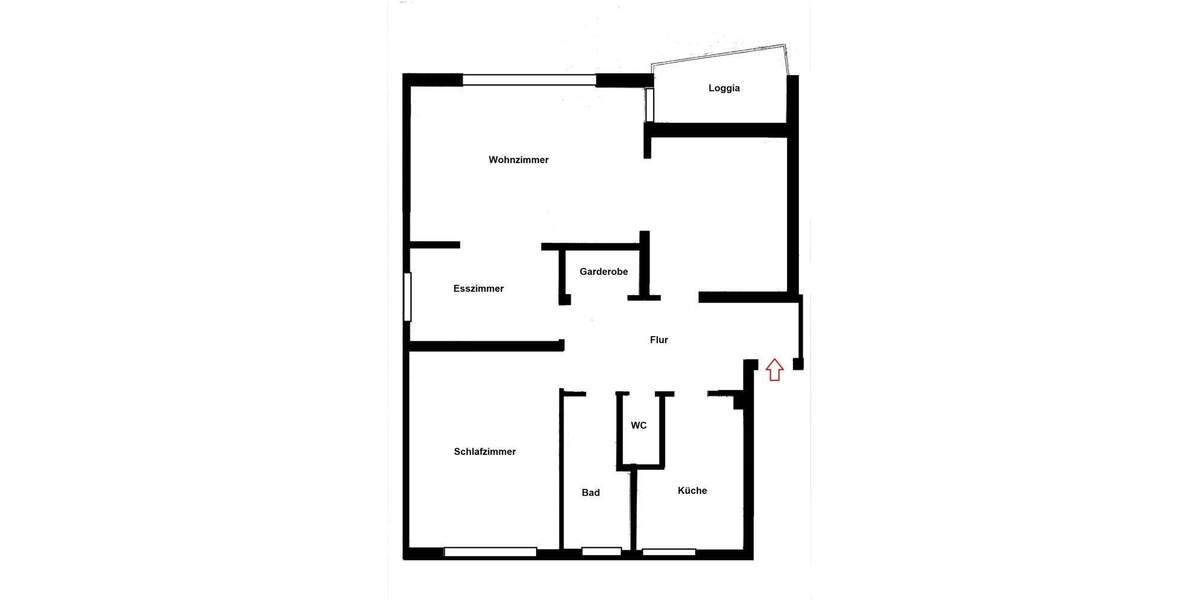 Etagenwohnung Hamburg Lokstedt - 3 Zimmer, 93 m&sup2;, 450.000&euro; | Angebot:25706100