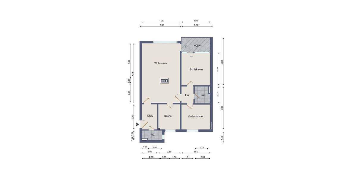 Etagenwohnung Pinneberg - 3 Zimmer, 87 m&sup2;, 215.000&euro; | Angebot:26803649
