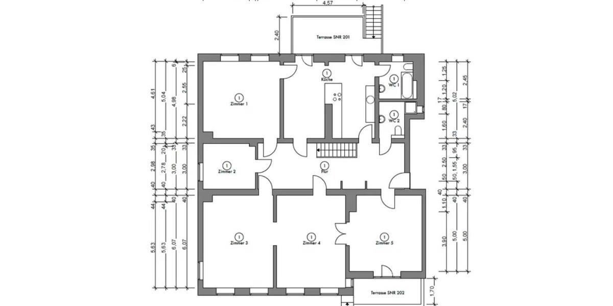 Hochparterre Hamburg Harburg - 5 Zimmer, 192 m&sup2;, 2.750&euro; | Angebot:26014489