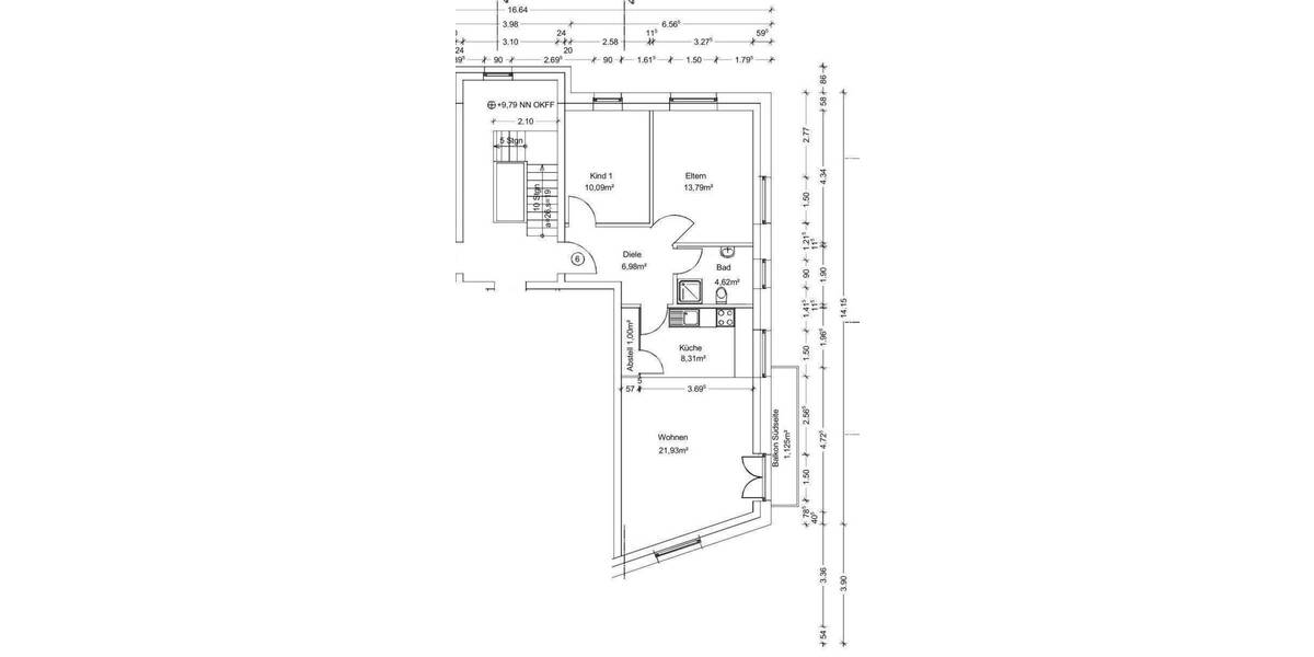 Etagenwohnung Uetersen - 3 Zimmer, 67 m&sup2;, 980&euro; | Angebot:25768117