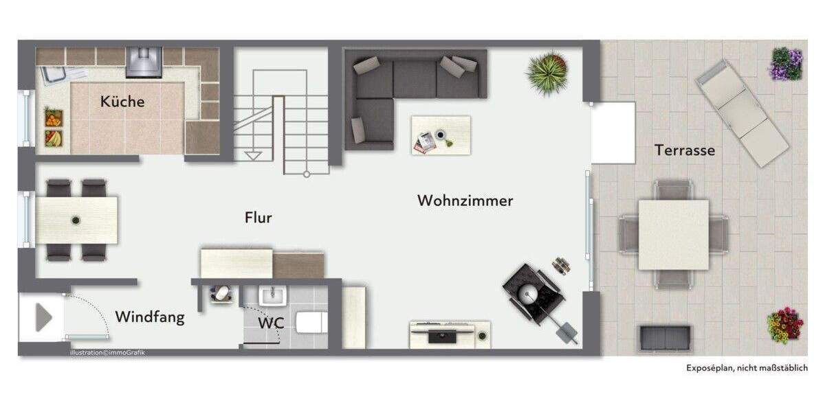 Reihenmittelhaus Hamburg Bramfeld - 4 Zimmer, 90 m&sup2;, 475.000&euro; | Angebot:25743541