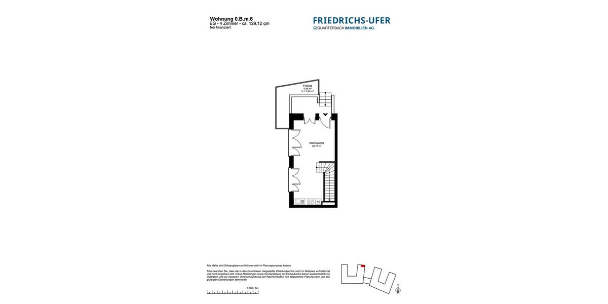 Maisonettenwohnung Pinneberg - 4 Zimmer, 129 m&sup2;, 2.002&euro; | Angebot:25646235