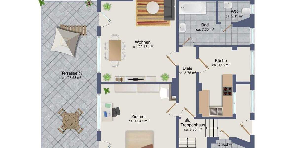 Mehrfamilienhaus, Wohnhaus Hamburg / Rahlstedt Rahlstedt - 6 Zimmer, 152 m&sup2;, 498.000&euro; | Angebot:25731142