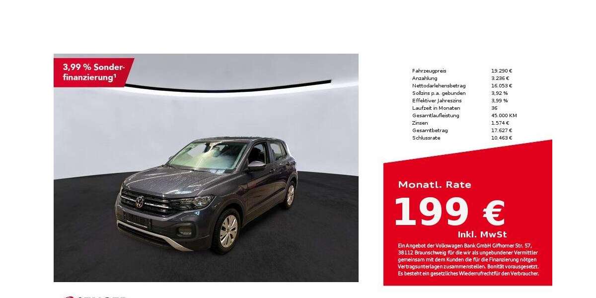 VW T-Cross 45.250 km 19.290 &euro; Bad Oldesloe 23843