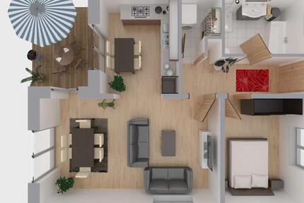 Wohnung Hamburg Harburg - 2 Zimmer, 69 m&sup2;, 1.330&euro; | Angebot:25898075