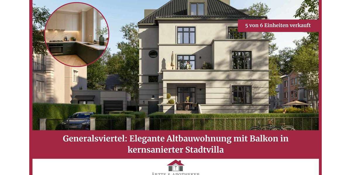 Etagenwohnung Hamburg / Hoheluft-West West - 2 Zimmer, 59 m&sup2;, 729.000&euro; | Angebot:27113057
